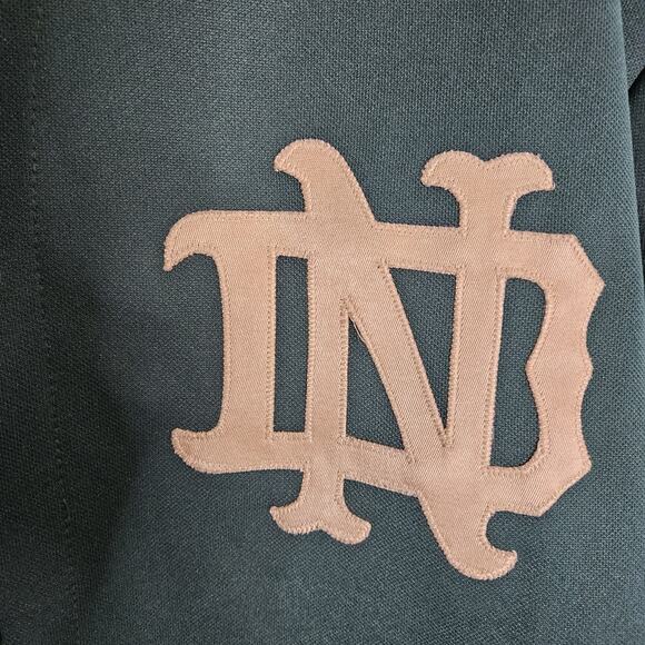 Vtg Majestic Notre Dame Basketball Warm Up Shirt Jersey Sht Sleeve USA, Mens XL - Picture 4 of 9